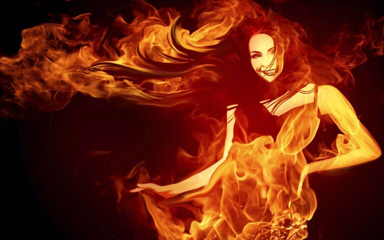 Fiery lady