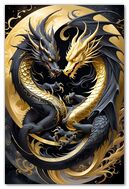 A Painting Of A Dragon