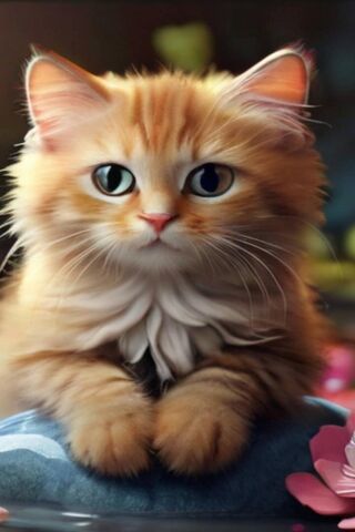 Adorable Ginger Cat 🐾✨