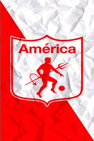 ⚽️ Club América Logo on Crumpled Background