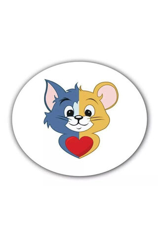 Adorable Cartoon Duo 🐱..