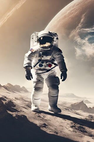 Astronaut On Mars