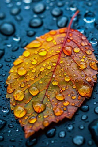 Nature's Gem: Raindrop-..