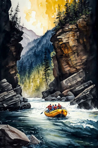 Adventure Awaits! 🚣‍♂️🌲