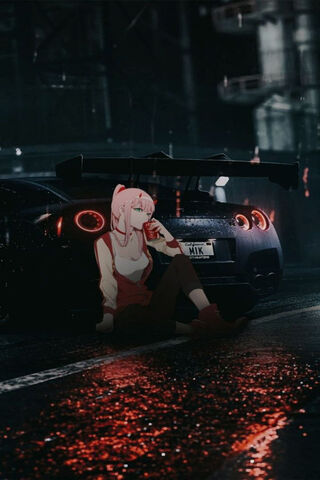 Night Vibes: Anime Meets Speed 🌌🚗