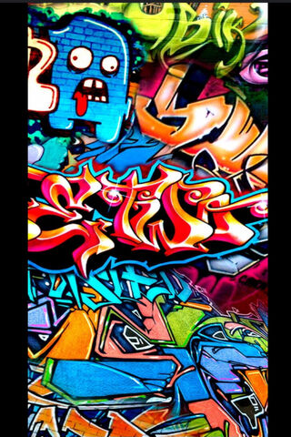 Vibrant Urban Graffiti ..