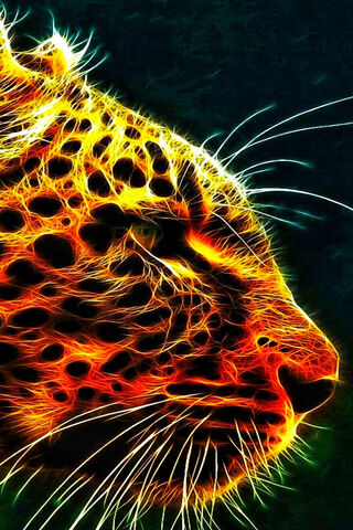 Fiery Leopard Glow 🐆🔥