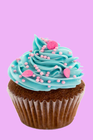Sweet Delight: Blue Frosted Cupcake 🧁💙