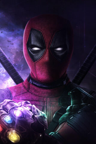 Deadpool with the Infinity Gauntlet 🦸‍♂️✨