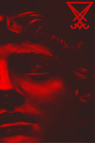 Crimson Contemplation: A Modern Take on Classic Art' 🔴🗿