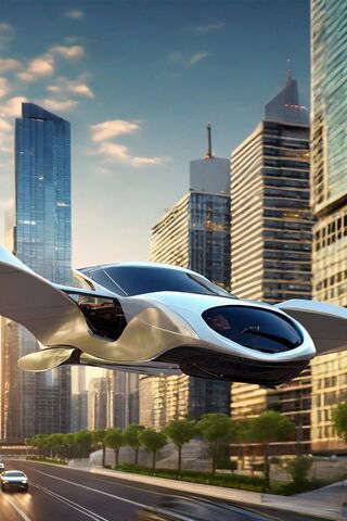 Futuristic Flying Car