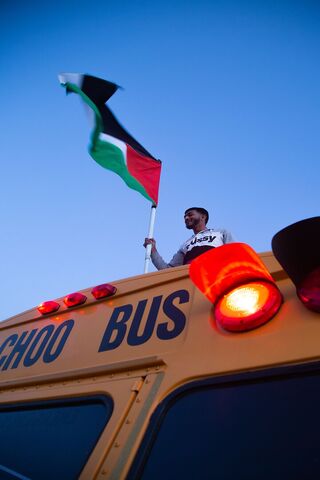 Celebrating Unity on the Choo Choo Bus 🚍🇵🇸