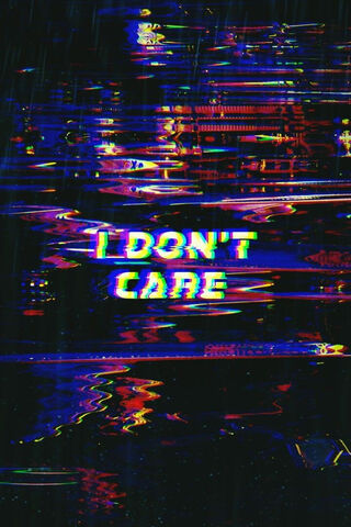 Glitchy Vibes: I Don't Care 🎨✨
