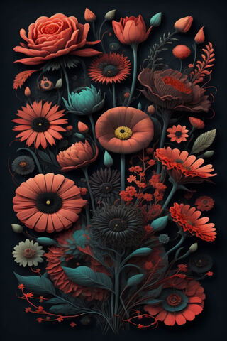 Vibrant Floral Fantasy