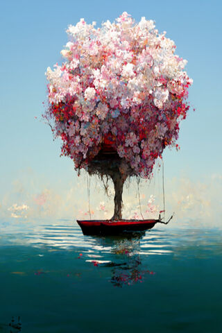 Flowering Tree In The