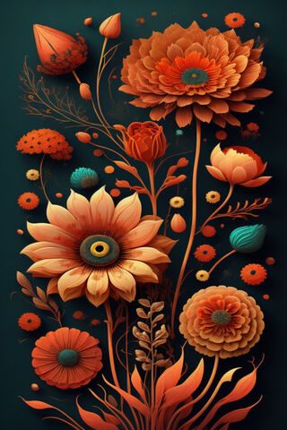 Vibrant Floral Fantasy 🌼✨