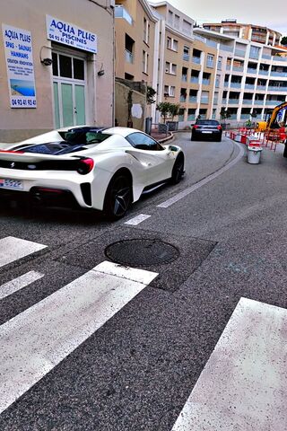 Sleek Ride on a City St..