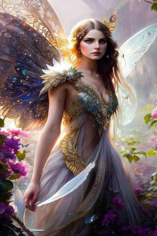 Enchanted Fairy in a Magical Garden ✨🦋