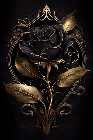 Gold and Black Surface