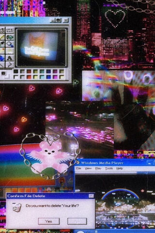 Retro Digital Dream 🌈💻✨