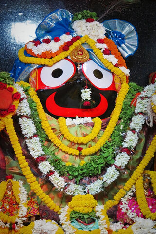 Divine Splendor: The Idol of Lord Jagannath 🌼✨