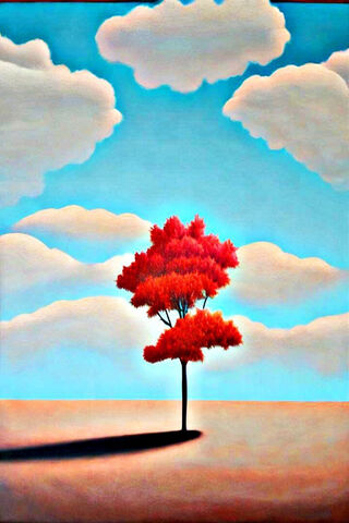Vibrant Solitude 🌳☁️