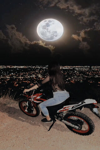 Moonlit Adventure 🌙🏍️
