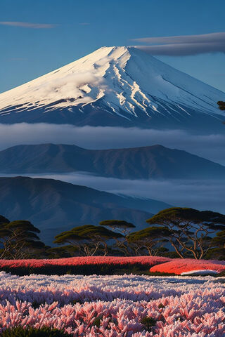 Majestic Mount Fuji 🌸🏔️