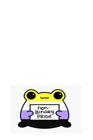 Celebrating Non-Binary Pride! 🐸🌈