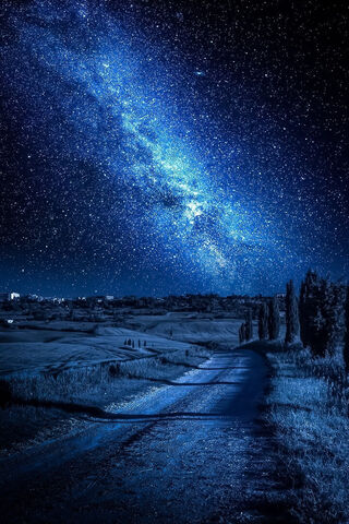 Starry Night Over a Ser..