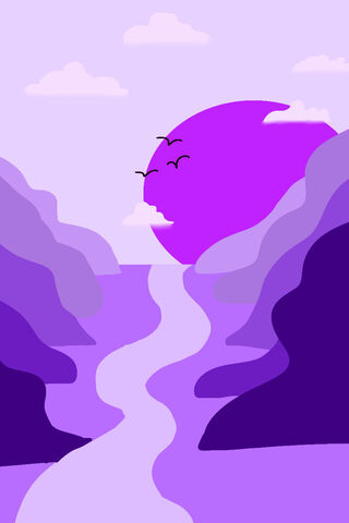Dreamy Purple Sunset 🌅✨