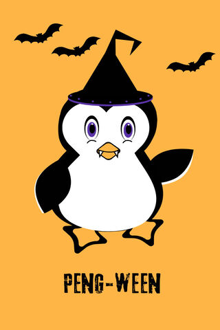 Spooky Penguin for Hall..