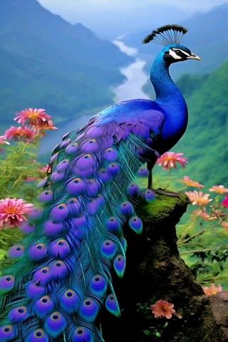 Majestic Peacock in Paradise 🌈🦚