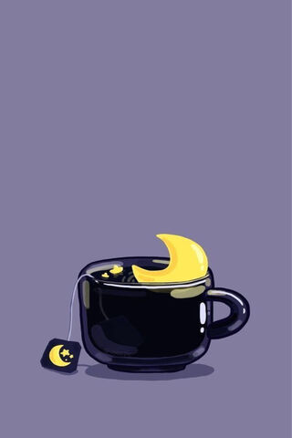 Purple Aesthetic Moon