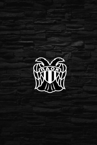 PAOK FC Emblem on a Dar..