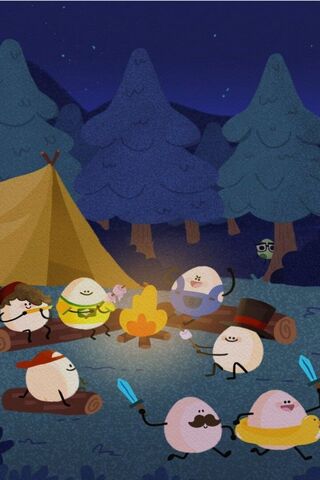 Egg-citing Campfire Tales! 🥚🔥