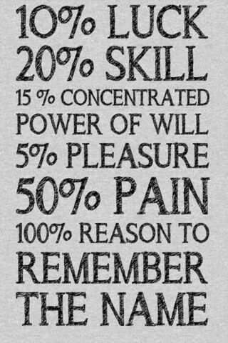 The Formula for Success..