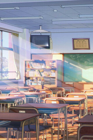 A Serene Classroom Scen..