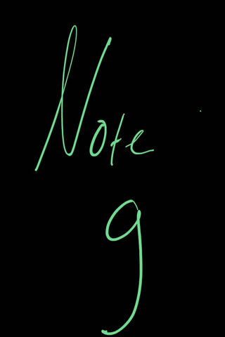 Glowing Note 9 ✨