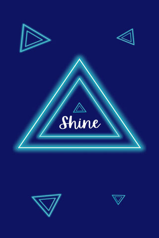 Shine, Blue Words Glow