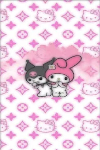Cute Characters in a Stylish Background! 🌸✨