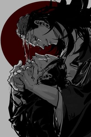Intense Embrace 🌑❤️