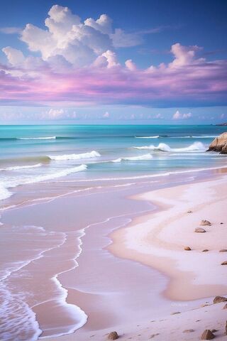 Serene Sunset at the Beach 🌅🏖️