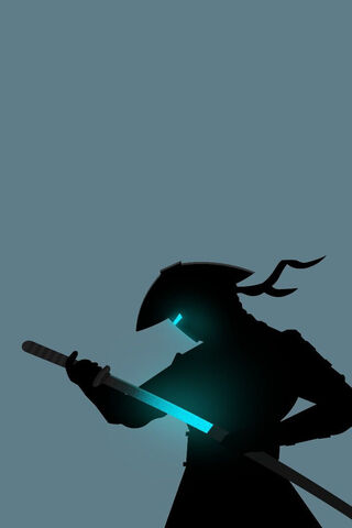 Shadow Warrior with a Glowing Blade ⚔️✨