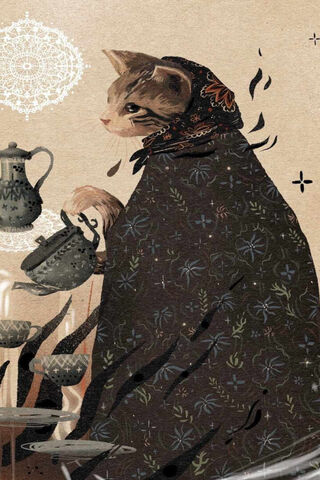 Enchanted Cat in Cloak 🐱✨