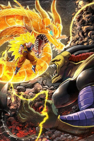 Epic Showdown: Goku vs. Shenron ⚡️🐉
