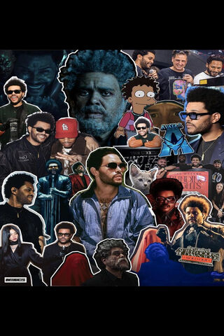The Weeknd's Artistic Collage 🎤✨