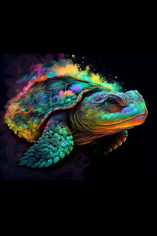 Vibrant Turtle Fantasy ..