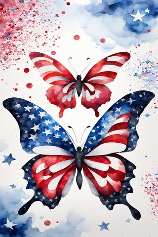 Patriotic Butterflies 🦋🇺🇸
