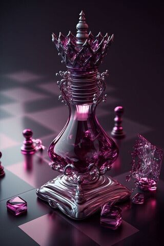 Majestic Glass Chess Piece ♟️✨